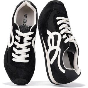 Womens Black Memory Foam Shoes Lightweight Nonslip Walking Confort Sneakers